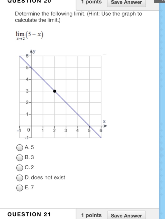 Solved 1 points Save Answer Determine the following limit. | Chegg.com