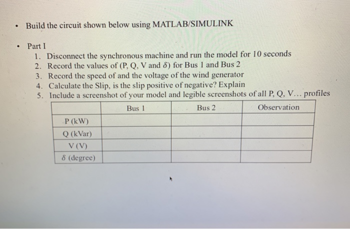 . Build the circuit shown below using MATLAB/SIMULINK | Chegg.com