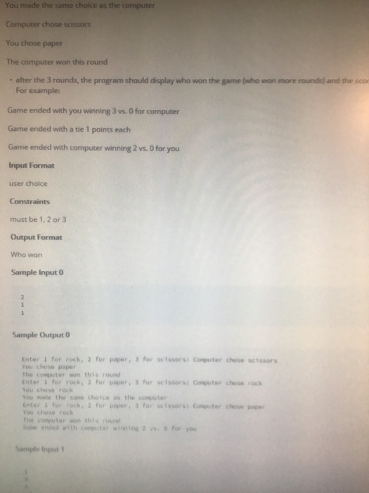 Solved Problem Write a program that lets the user play the | Chegg.com