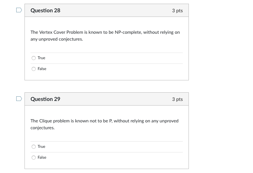 Solved Question 28 3 pts The Vertex Cover Problem is known | Chegg.com