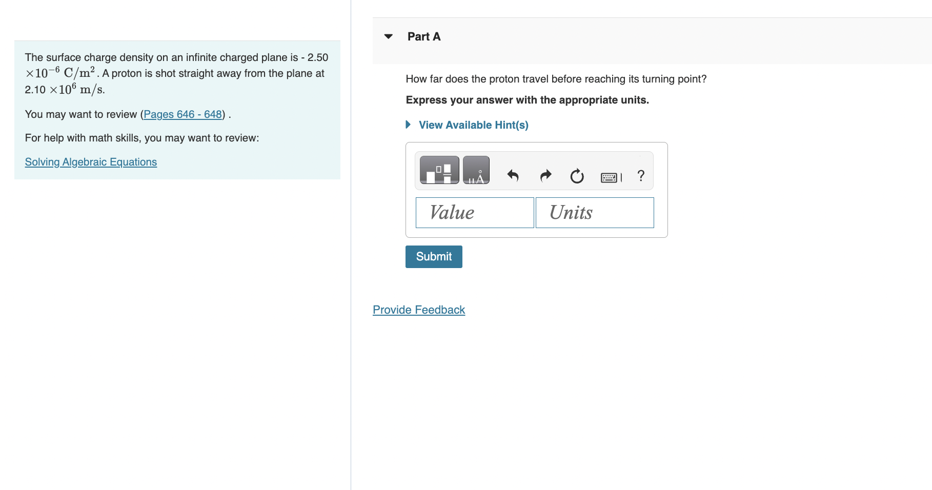 Solved The surface charge density on an infinite charged