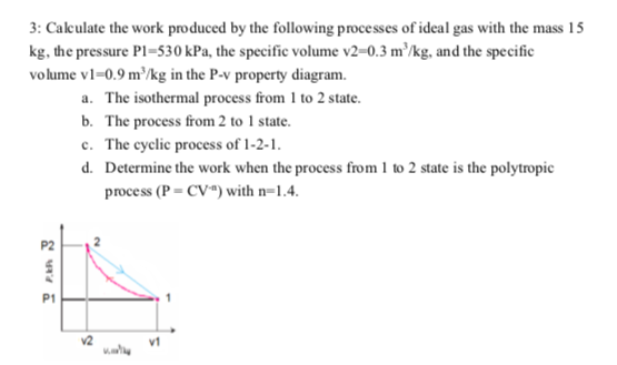 Solved 3: Calculate the work produced by the following | Chegg.com
