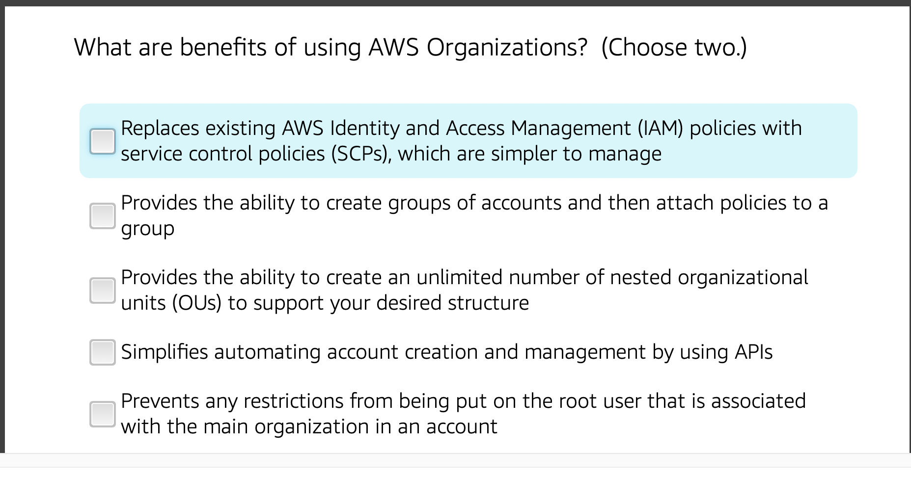 solved-what-are-benefits-of-using-aws-organizations-choose-chegg