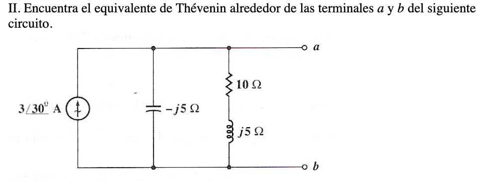 Solved II. Encuentra el equivalente de Thévenin alrededor de | Chegg.com