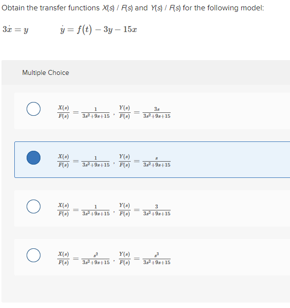 Solved Obtain the transfer functions X(s) / As) and (s) / | Chegg.com