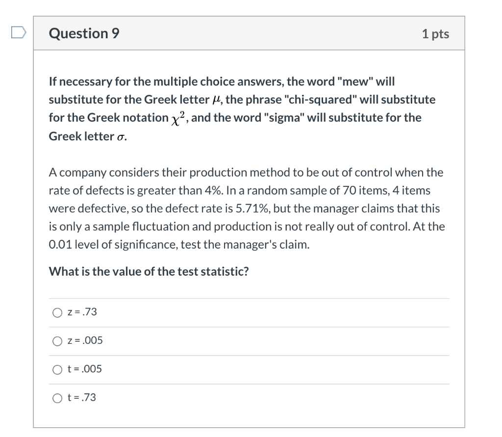 Solved Question 8 1 pts The next four questions will relate | Chegg.com
