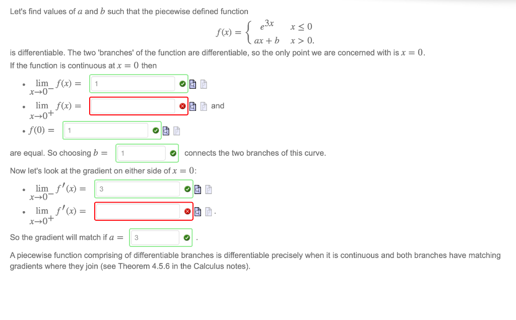 Solved Let's Find Values Of A And B Such That The Piecewise | Chegg.com