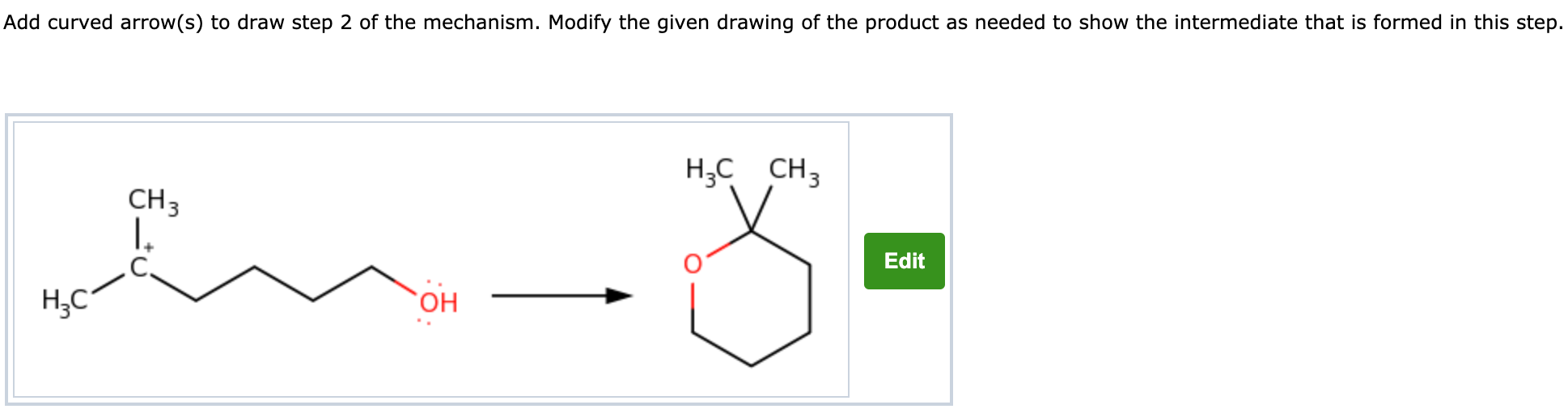 Solved Add curved arrow(s) to draw step 2 of the mechanism. | Chegg.com