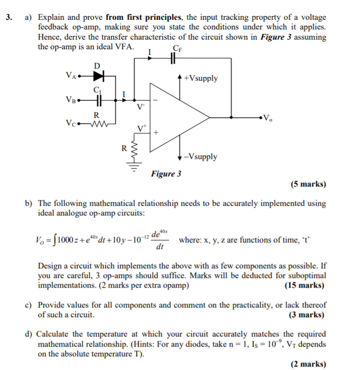 Solved 3. a) Explain and prove from first principles, the | Chegg.com