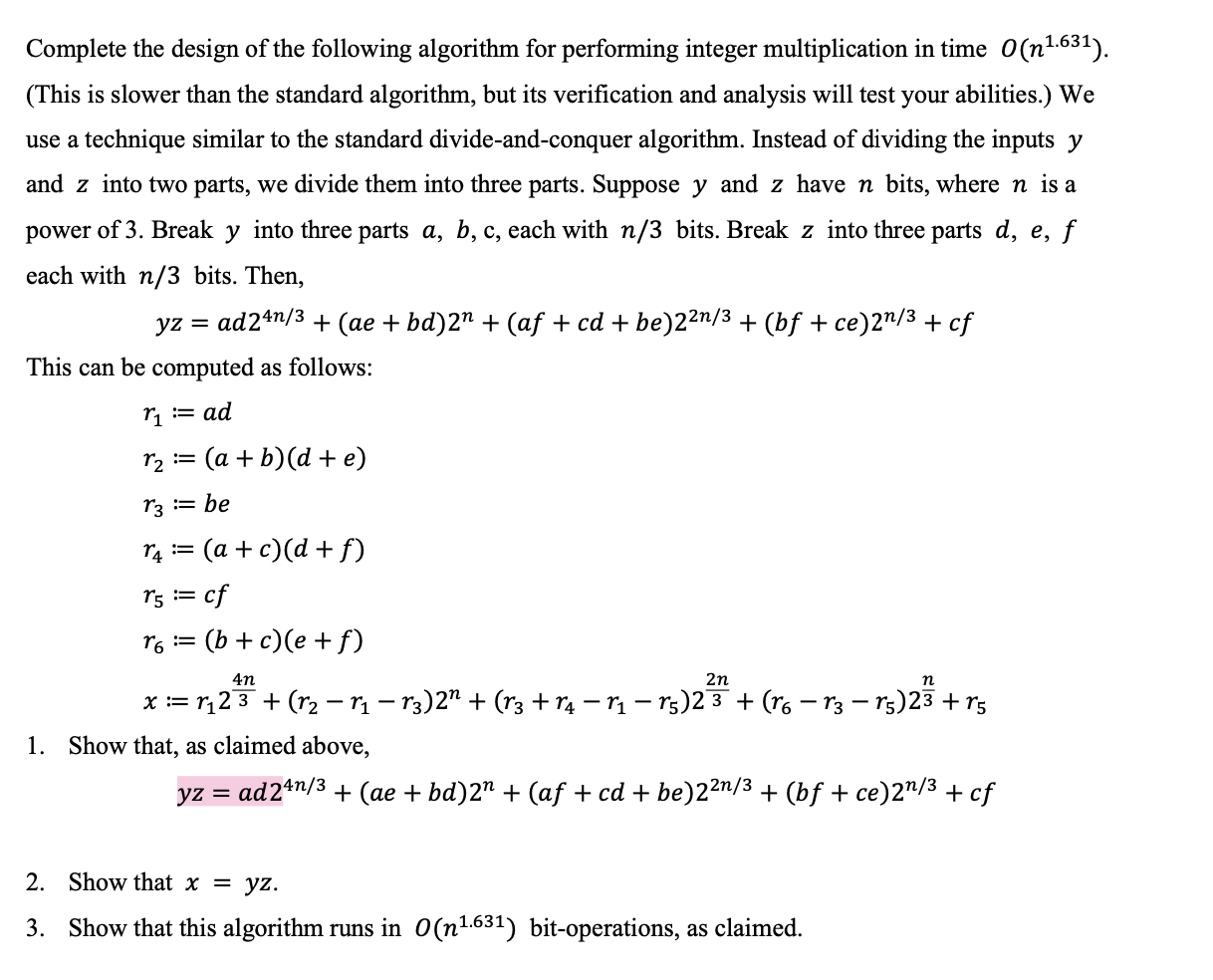 Solved This can be computed as follows:Complete the design | Chegg.com