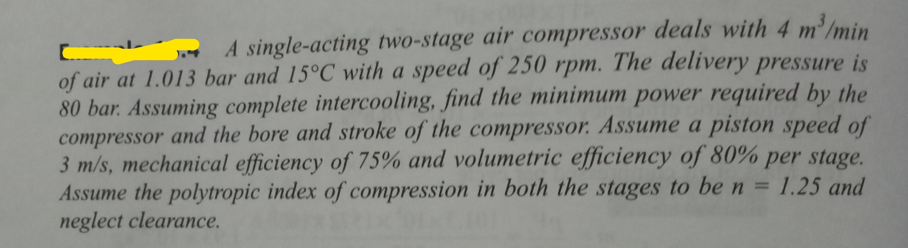 Solved 1.3 The pressure and temperature of air supplied to | Chegg.com