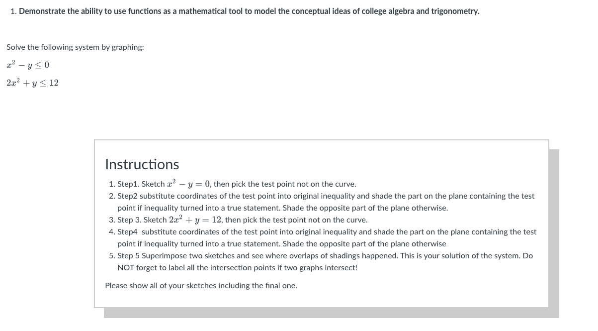 Solved 1. Demonstrate the ability to use functions as a | Chegg.com