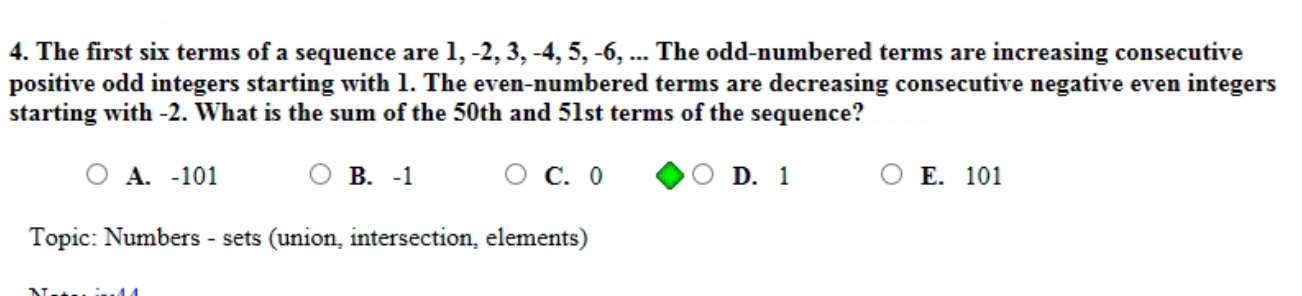 Solved Please explain why option D is the correct answer in | Chegg.com