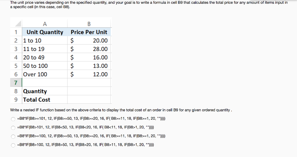 Calculate The Unit Price Of Each Of The Following Items TimothyKorae