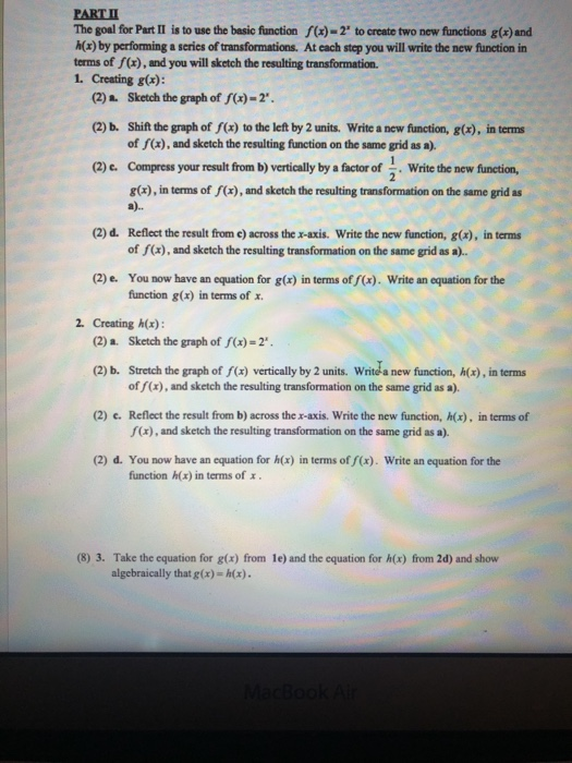 Solved Please answer #2 creating H(x) A B C and D and also | Chegg.com