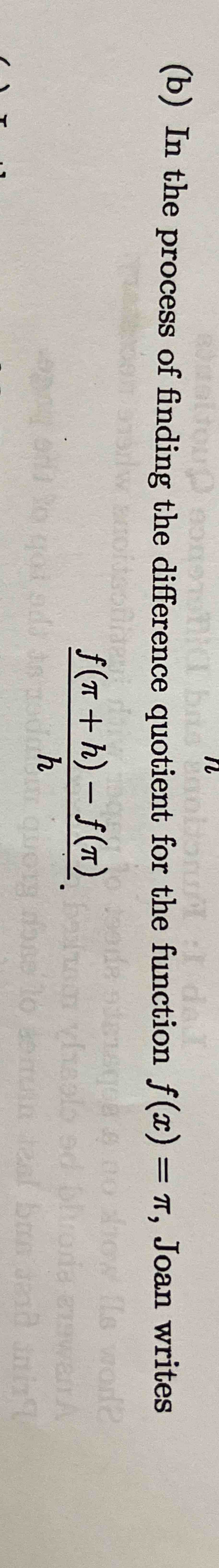 Solved (b) ﻿In the process of finding the difference | Chegg.com