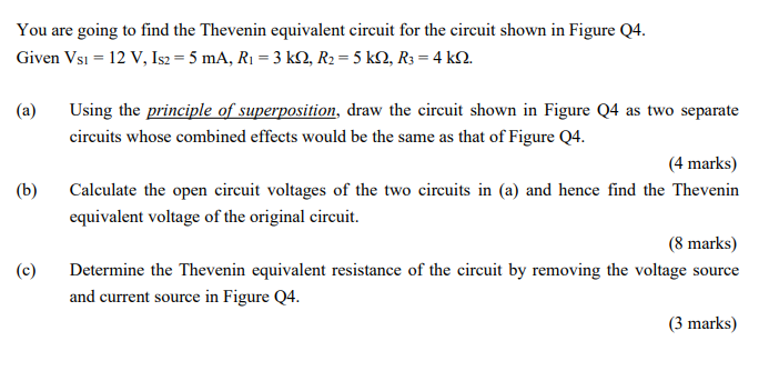 Solved You are going to find the Thevenin equivalent circuit | Chegg.com