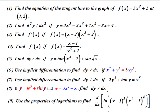 Solved X 1 1 Find The Equation Of The Tangent Line To T Chegg Com