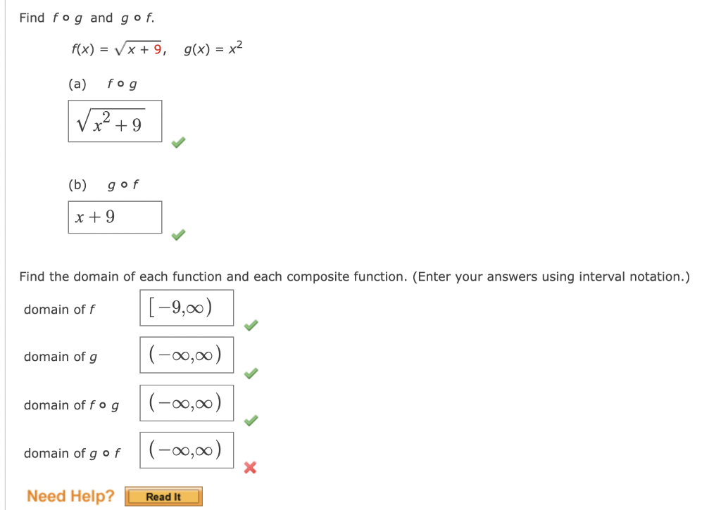 Solved = Evaluate The Function For F(x) = X + 3 And G(x) = | Chegg.com