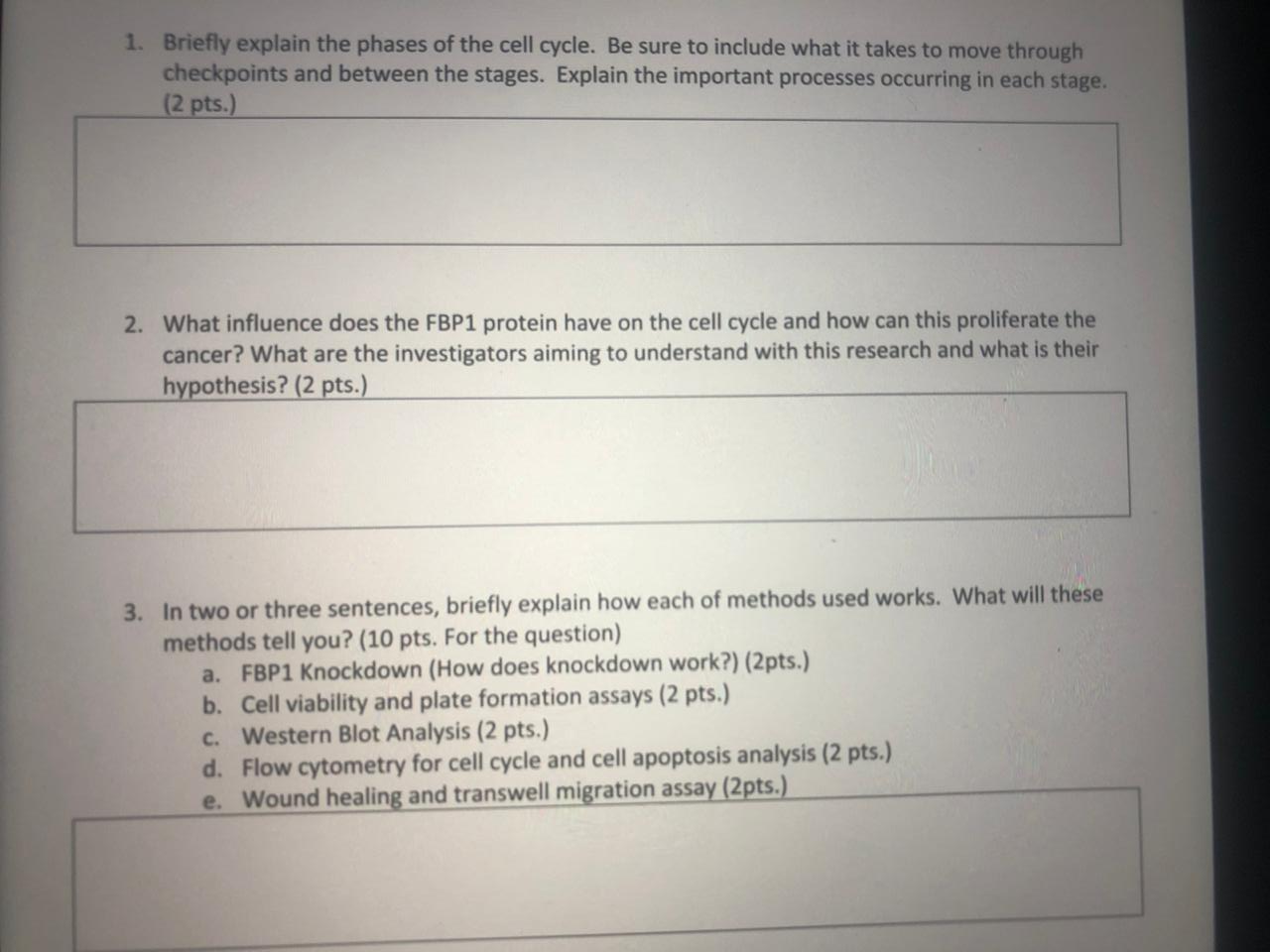 Solved 1. Briefly explain the phases of the cell cycle. Be | Chegg.com