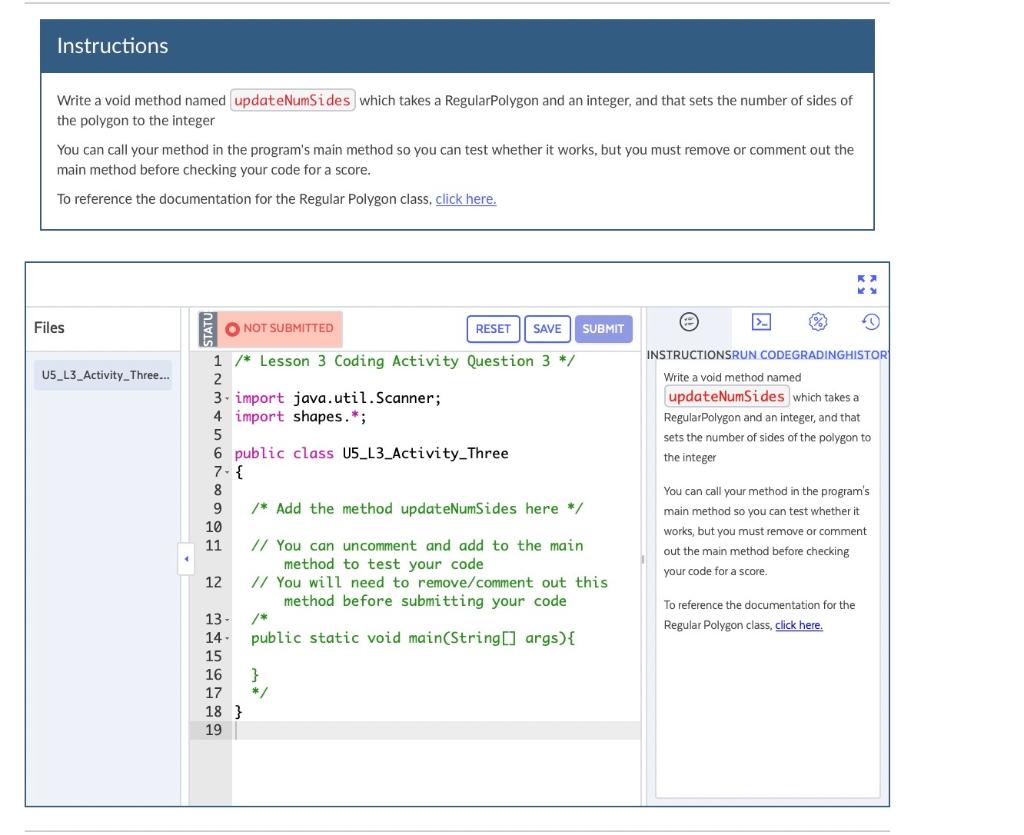 Solved Write a void method named which takes a | Chegg.com