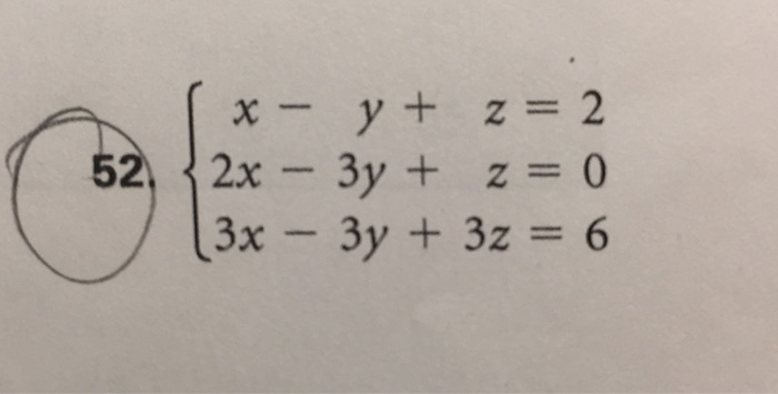 Solved #52. Solve each system of equations by finding the | Chegg.com