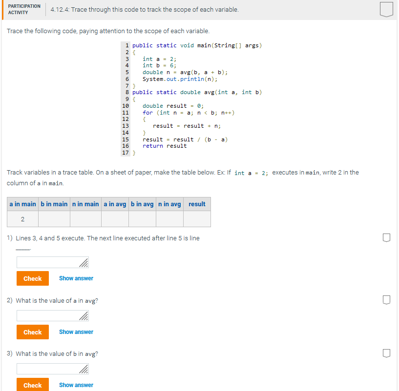 Solved Trace the following code, paying attention to the | Chegg.com