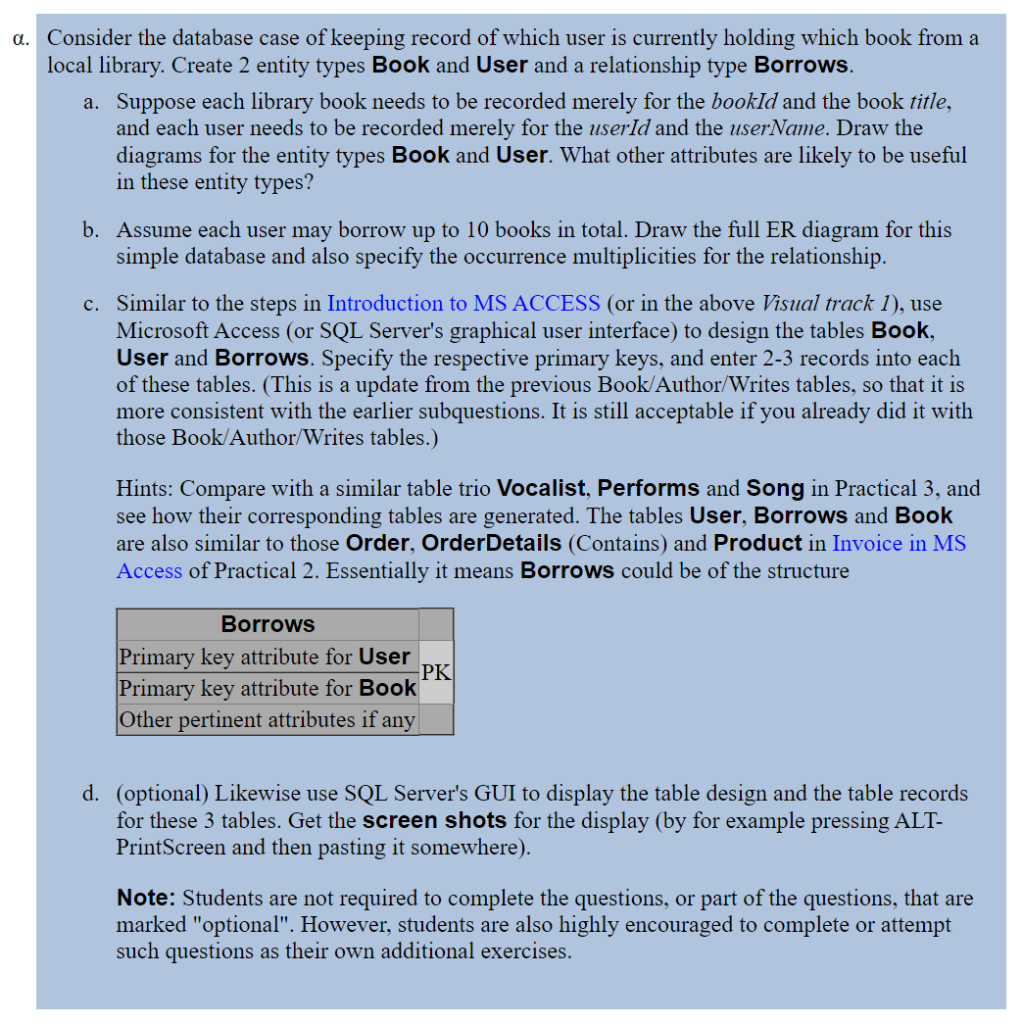 Solved a. What is the typical output or artefact generated | Chegg.com