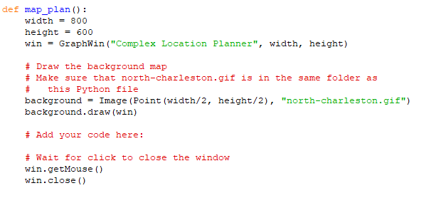 PYTHON Examine the function map_plan(), which draws | Chegg.com