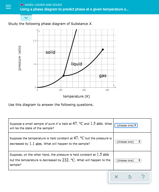 Solved O GASES, LIQUIDS AND SOLIDS Using a phase diagram to | Chegg.com