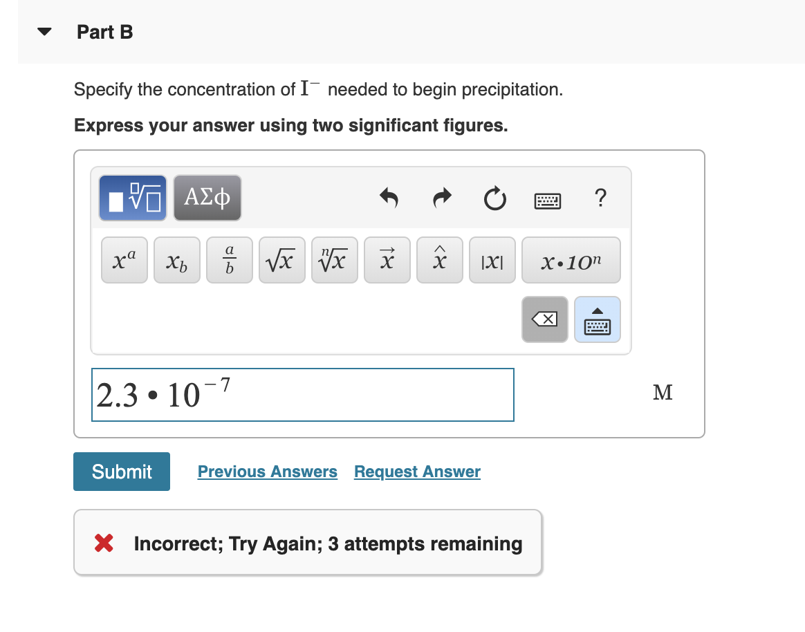 solved-part-b-specify-the-concentration-of-i-needed-to-begin-chegg