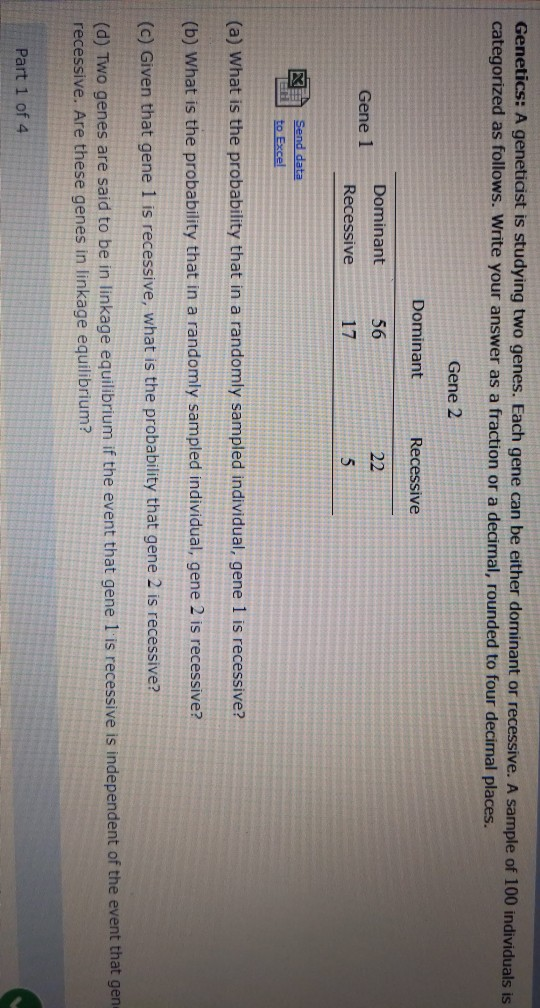 solved-genetics-a-geneticist-is-studying-two-genes-each-chegg