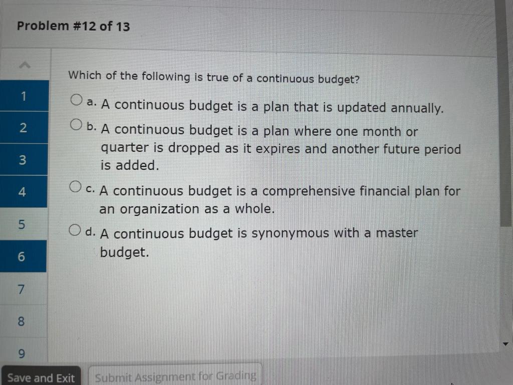 Solved Problem #12 of 13 Which of the following is true of | Chegg.com