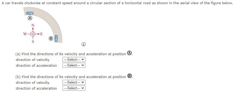 how to find direction of acceleration