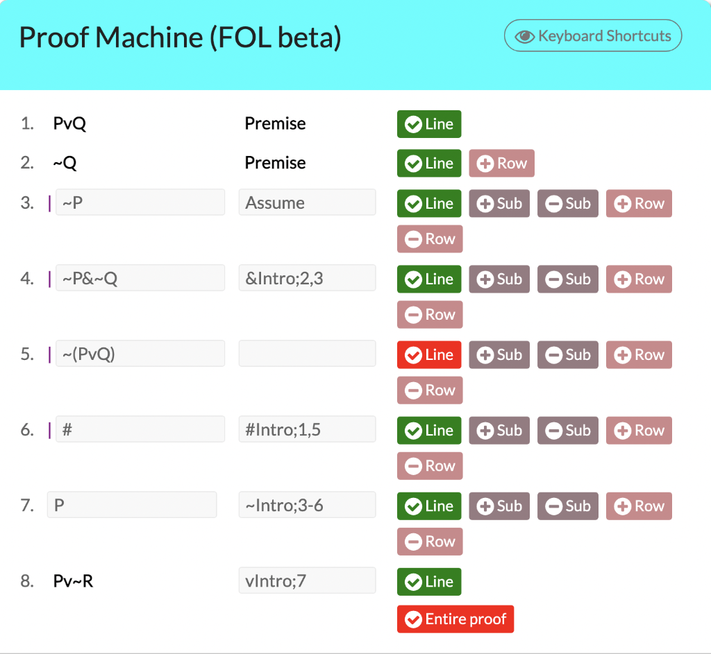 Proof Machine (FOL beta)