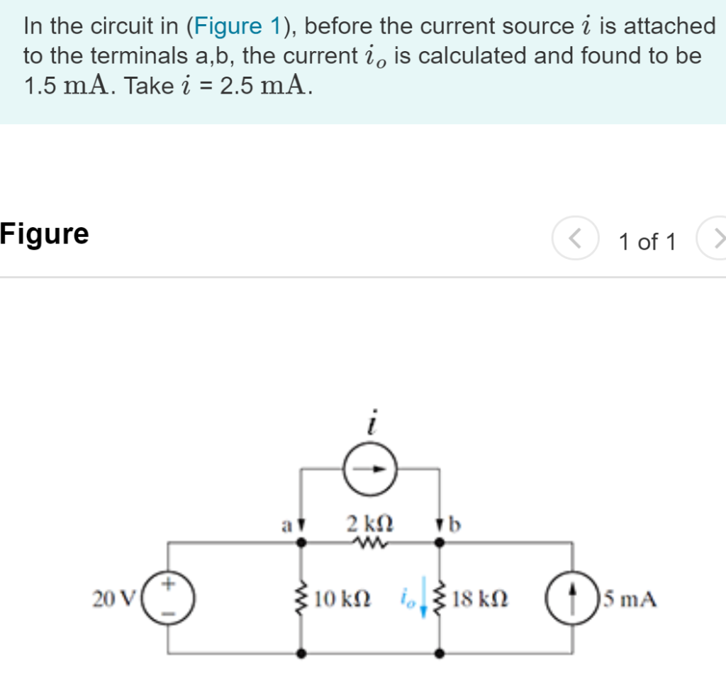 Solved In The Circuit In (Figure 1), Before The Current | Chegg.com