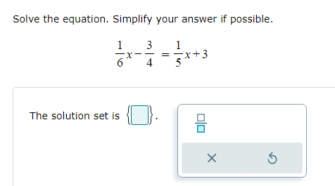 Solved Solve The Equation. Simplify Your Answer If Possible. 