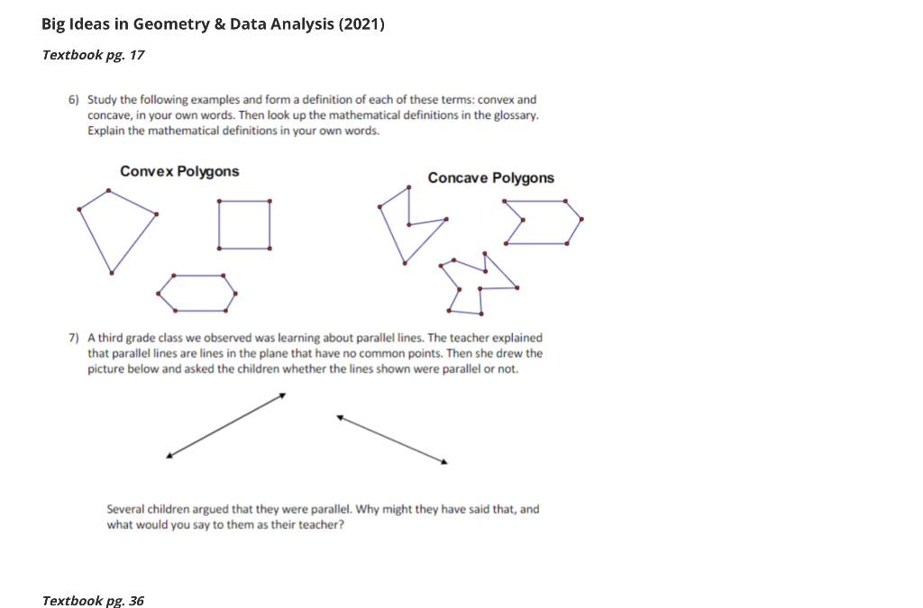 Solved 6) Study the following examples and form a definition | Chegg.com