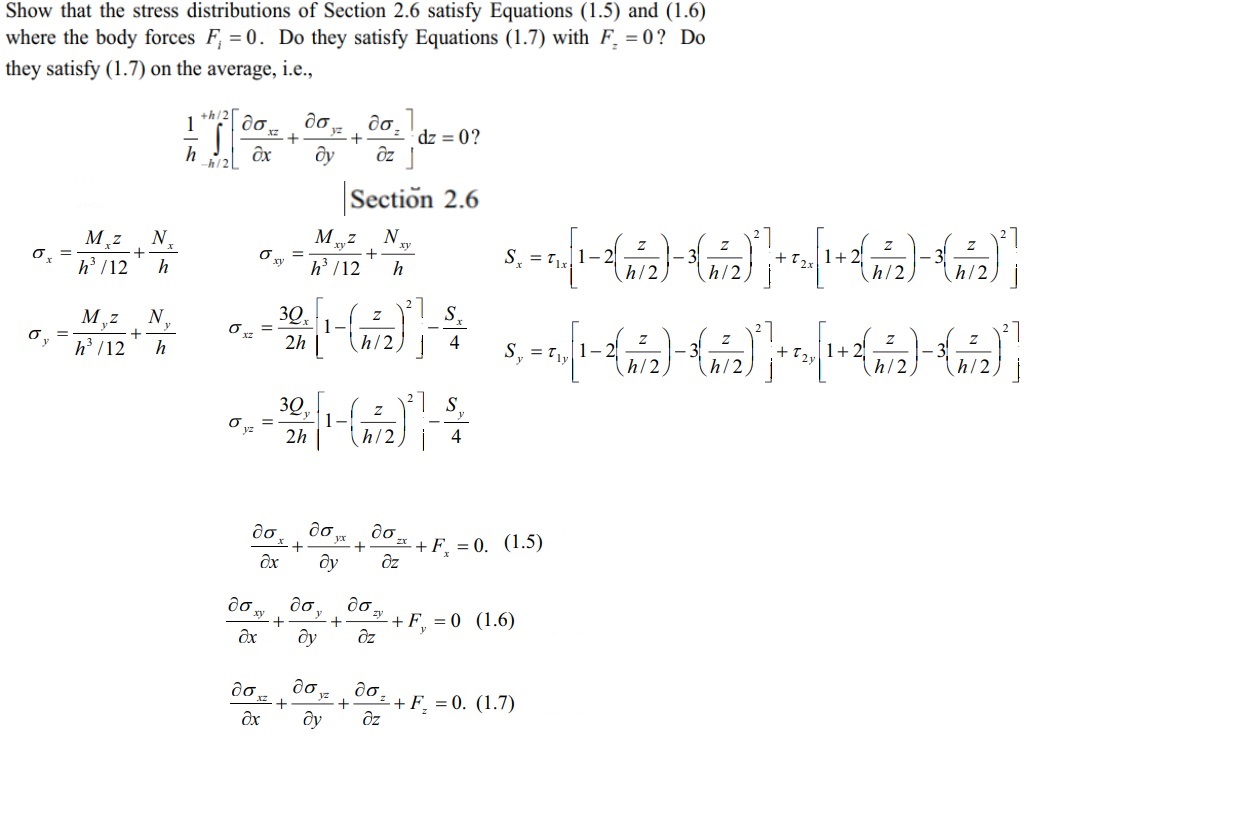 Stress Distribution, please solve detailed step by | Chegg.com