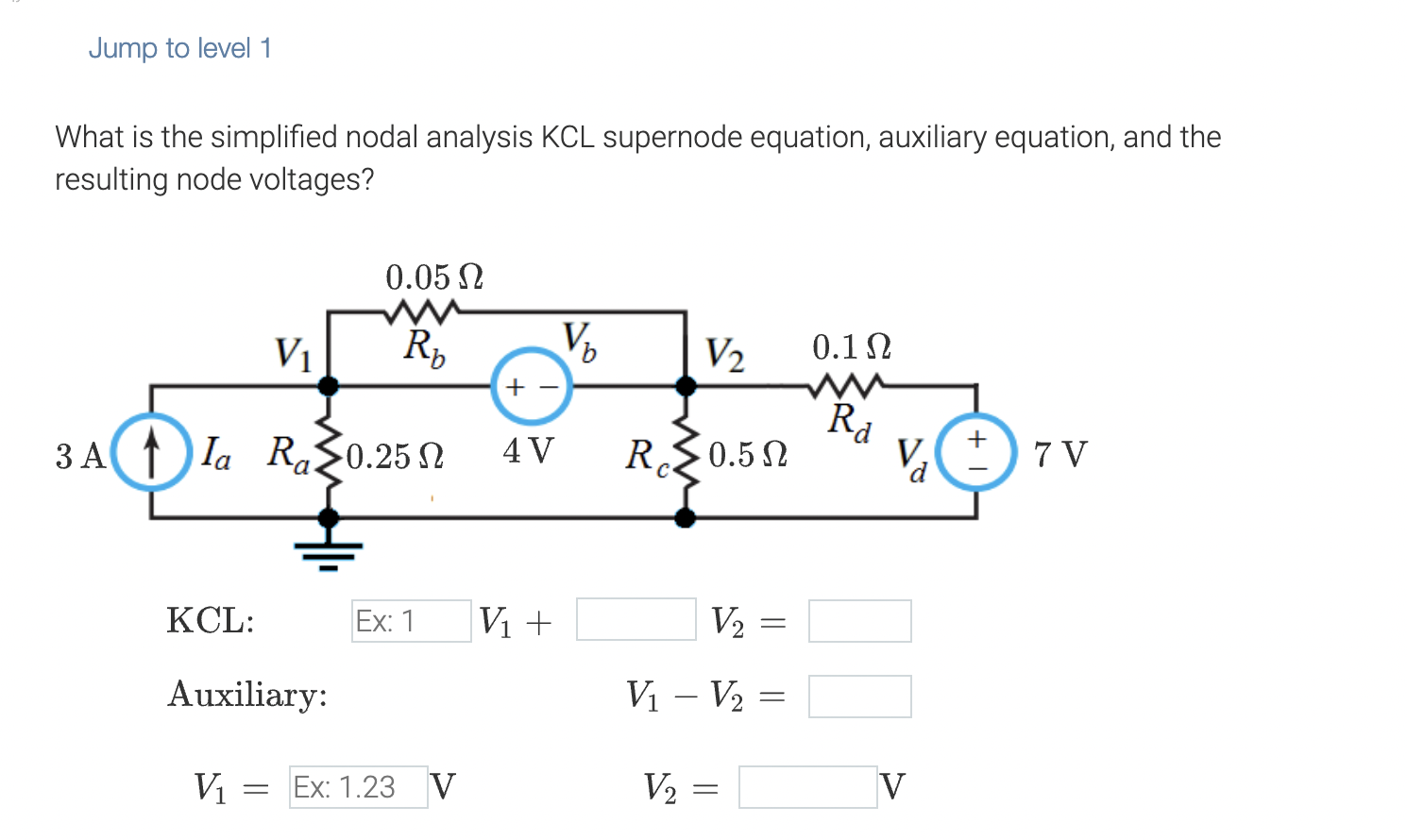 Solved What Is The Simplified Nodal Analysis KCL Supernode | Chegg.com