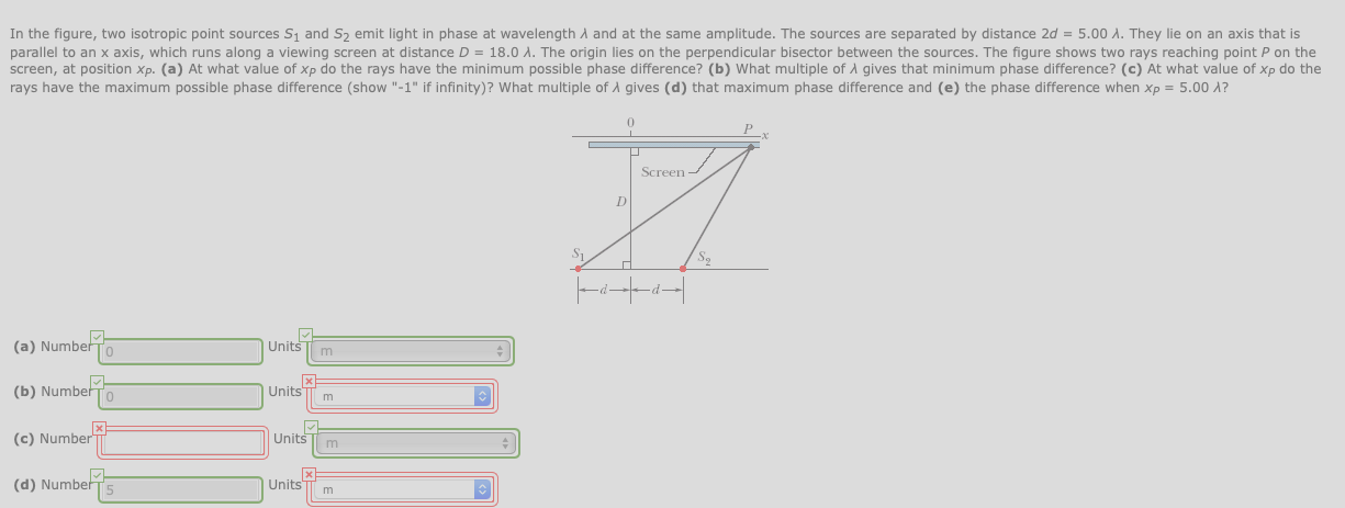 Solved In the figure, two isotropic point sources S1 and S2 | Chegg.com