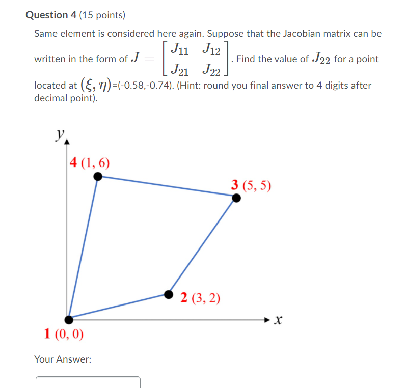Solved Question 4 (15 points) Same element is considered | Chegg.com