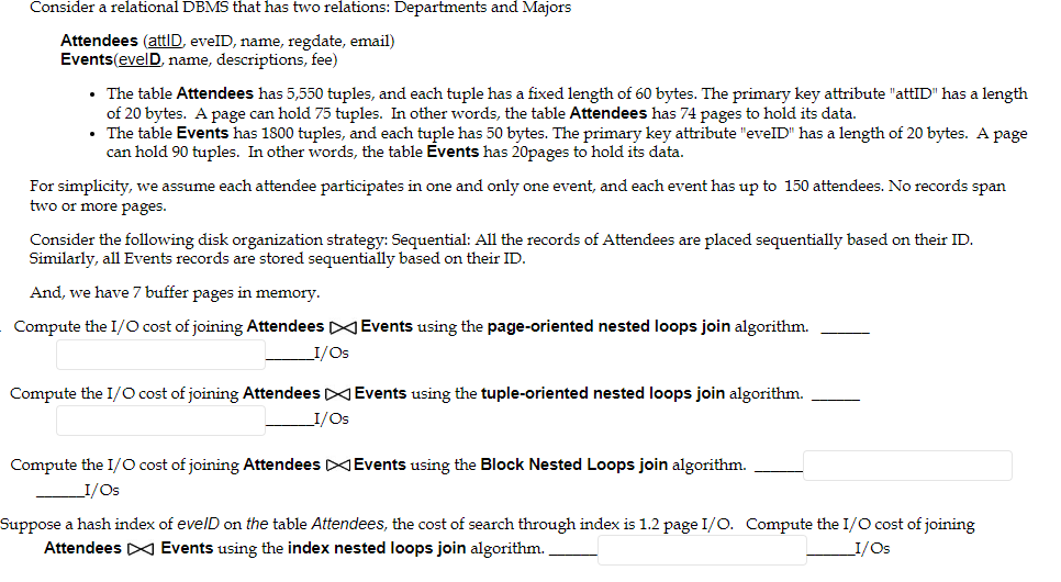 Consider A Relational DBMS That Has Two Relations Chegg Com   PhpAbuN4E