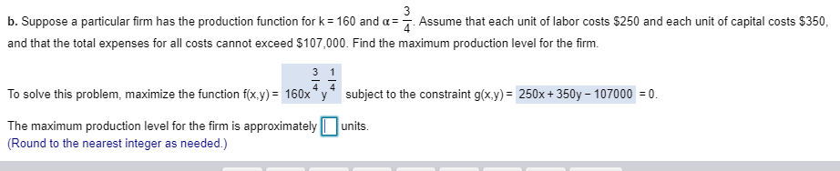 Solved 3 b. Suppose a particular firm has the production | Chegg.com