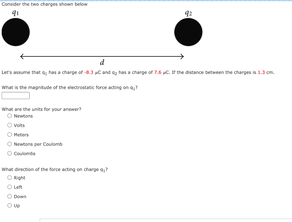 Solved Consider The Two Charges Shown Below 91 92 D Let's | Chegg.com