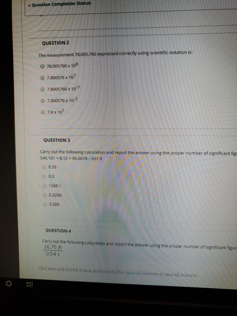Solved Question Completion Status: QUESTION 2 The | Chegg.com