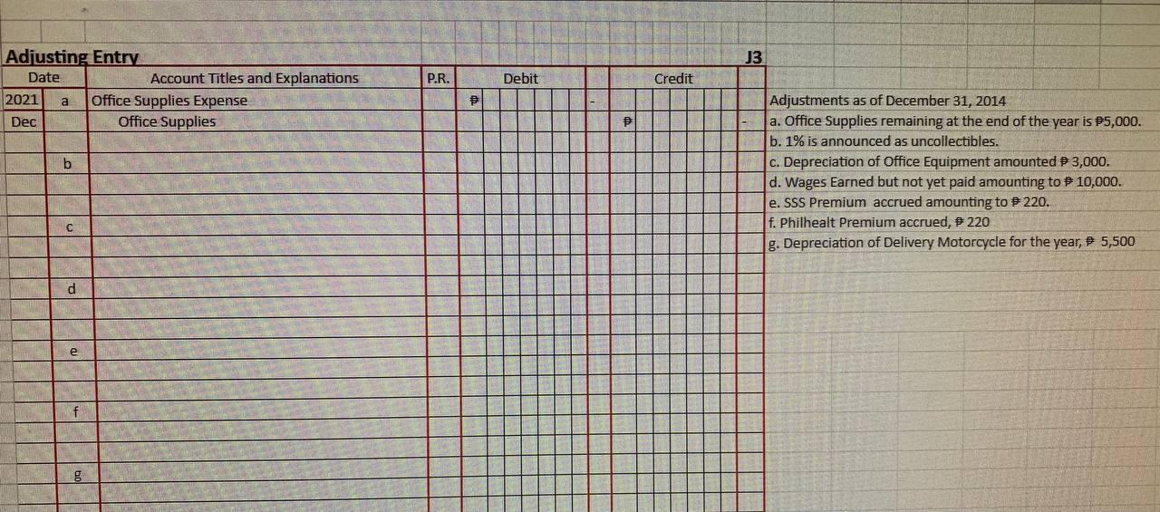 Solved create an ADJUSTED trial balance with the | Chegg.com