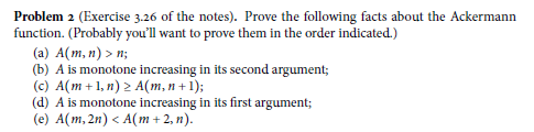 Solved Problem 2 (Exercise 3.26 of the notes). Prove the | Chegg.com