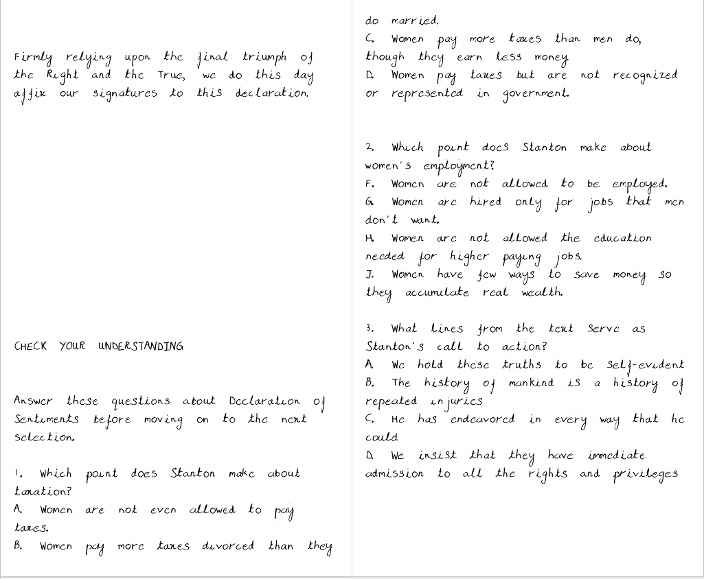 Solved Read the paragraph and answer the questions. will un | Chegg.com