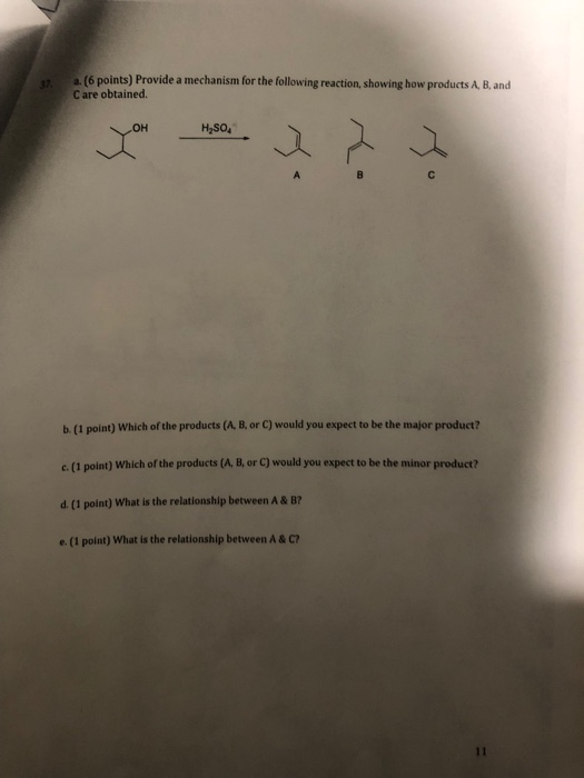 Solved (6 points) Provide a mechanism for the following | Chegg.com